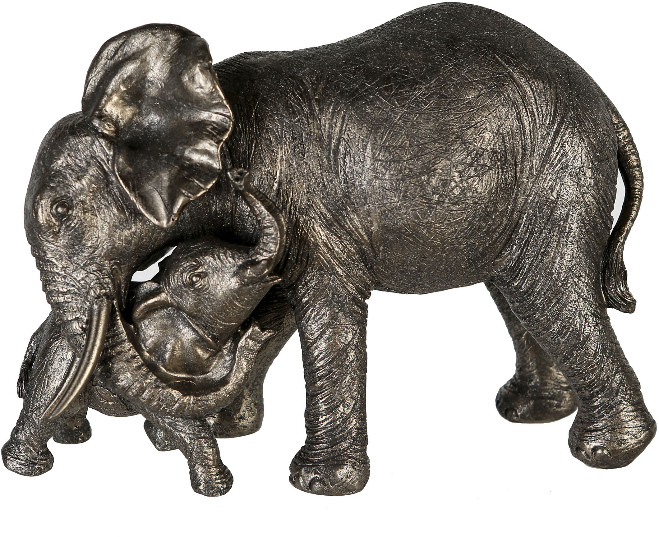 GILDE Tierfigur „Elefant mit Jungem „Zambezi““