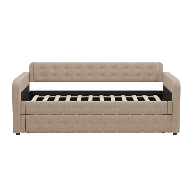 Gotagee Schlafsofa Sofabett Tagesbett mit Ausziehbett Einzelbett Gästebett 90x200cm