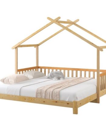 HAUSS SPOLE Bett Hausbett Kinderbett Bettrahmen Holzbett Erweiterbares Baumhausbett (Das Bett enthält keine Matratze), Ohne Matratze