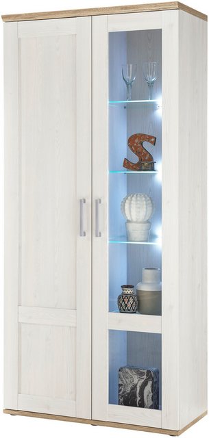 HBZ Vitrine Romance (1-St) mit LED-Beleuchtung, Vitrinenschrank im Landhausstil