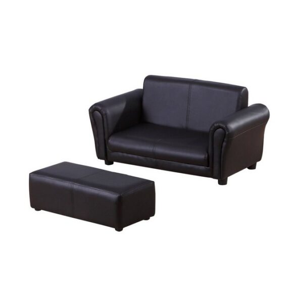 HOMCOM Sofa Kindersofa mit Hocker