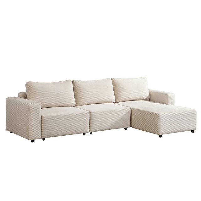 HOME DELUXE Schlafsofa Modulares Schlafsofa VINA, L, Cordsofa, Sofa mit Schlaffunktion, Couch, Ecksofa