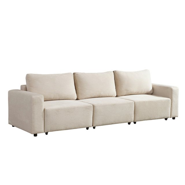 HOME DELUXE Schlafsofa Modulares Schlafsofa VINA, M, Cordsofa, Sofa mit Schlaffunktion, Couch, Ecksofa