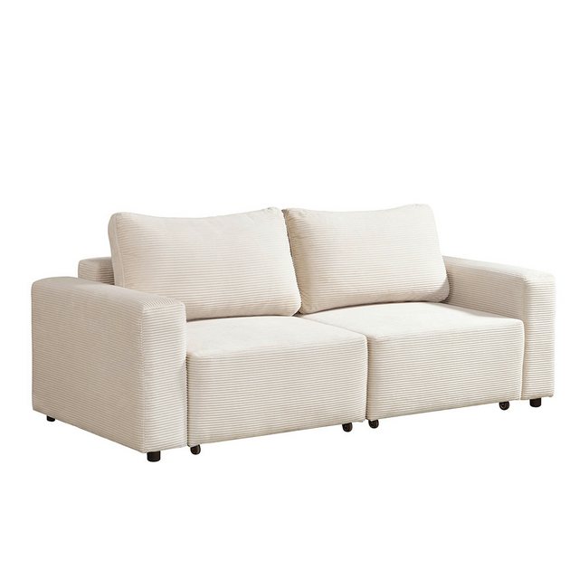 HOME DELUXE Schlafsofa Modulares Schlafsofa VINA, S, Cordsofa, Sofa mit Schlaffunktion, Couch, Ecksofa