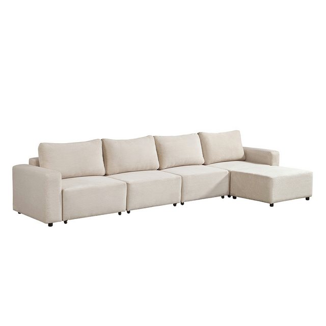 HOME DELUXE Schlafsofa Modulares Schlafsofa VINA, XL, Cordsofa, Sofa mit Schlaffunktion, Couch, Ecksofa