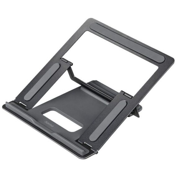 Hama Notebook-Stand Metall höhenverstellbar neigbar bis 39cm 15,4" Grau Laptop-Ständer, (bis 15,6 Zoll)