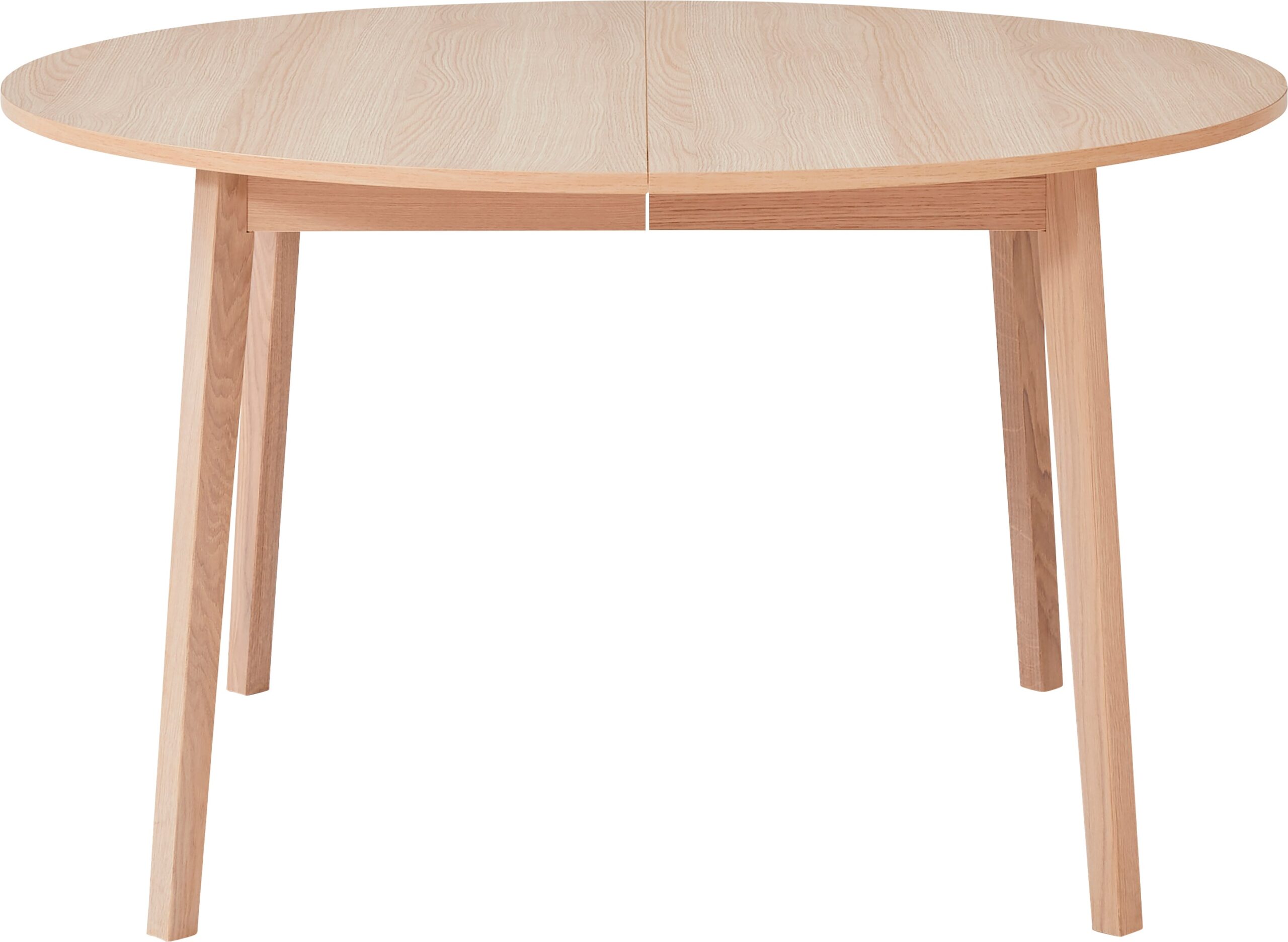 Hammel Furniture Esstisch „Basic Single, ausziehbar, inklusive 2 Einlegeplatten“, ⌀130/228 cm, Melamin / Massivholz, stabiler dänische Design Tisch