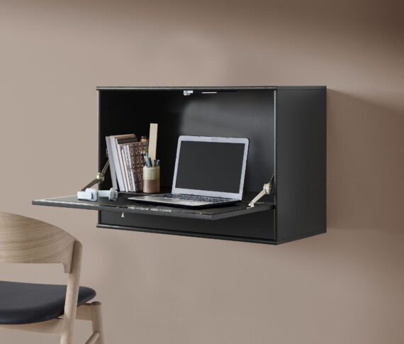 Hammel Furniture Schreibtisch "Mistral Bürotisch, Arbeitstisch, Tisch, Computertisch", mit LED Spot, B: 89 cm, Designmöbelserie