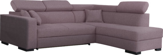 Home affaire Ecksofa "Tulio L-Form", wahlweise mit Bettfunktion und Bettkasten, incl. 3 Zierkissen