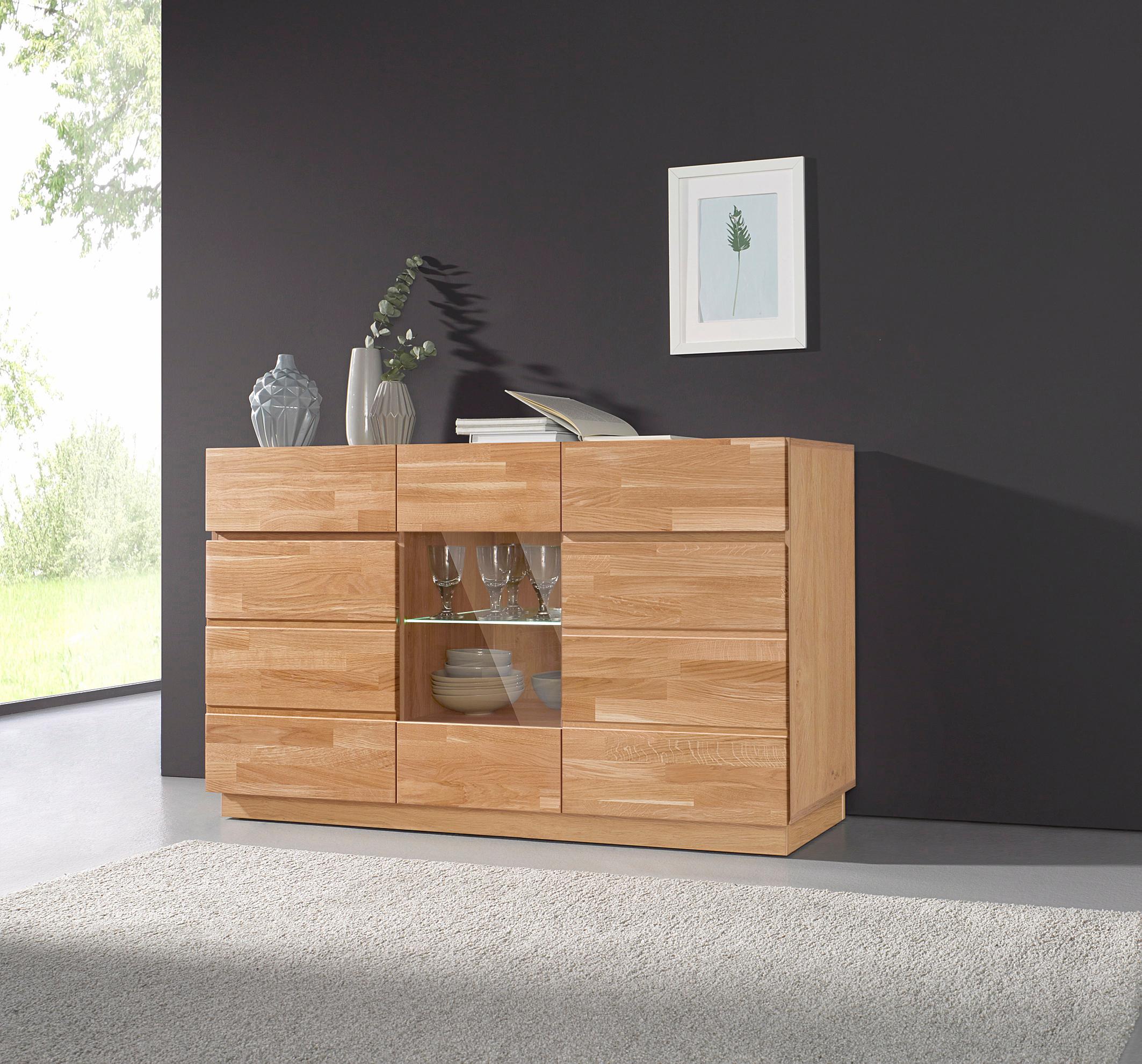 Home affaire Sideboard „Laima“, Kommode, Breite 140 cm, teilmassiv, FSC-zertifiziert