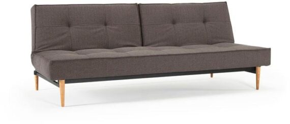 INNOVATION LIVING ™ Schlafsofa "Splitback", mit hellen Styletto Beinen, in skandinavischen Design