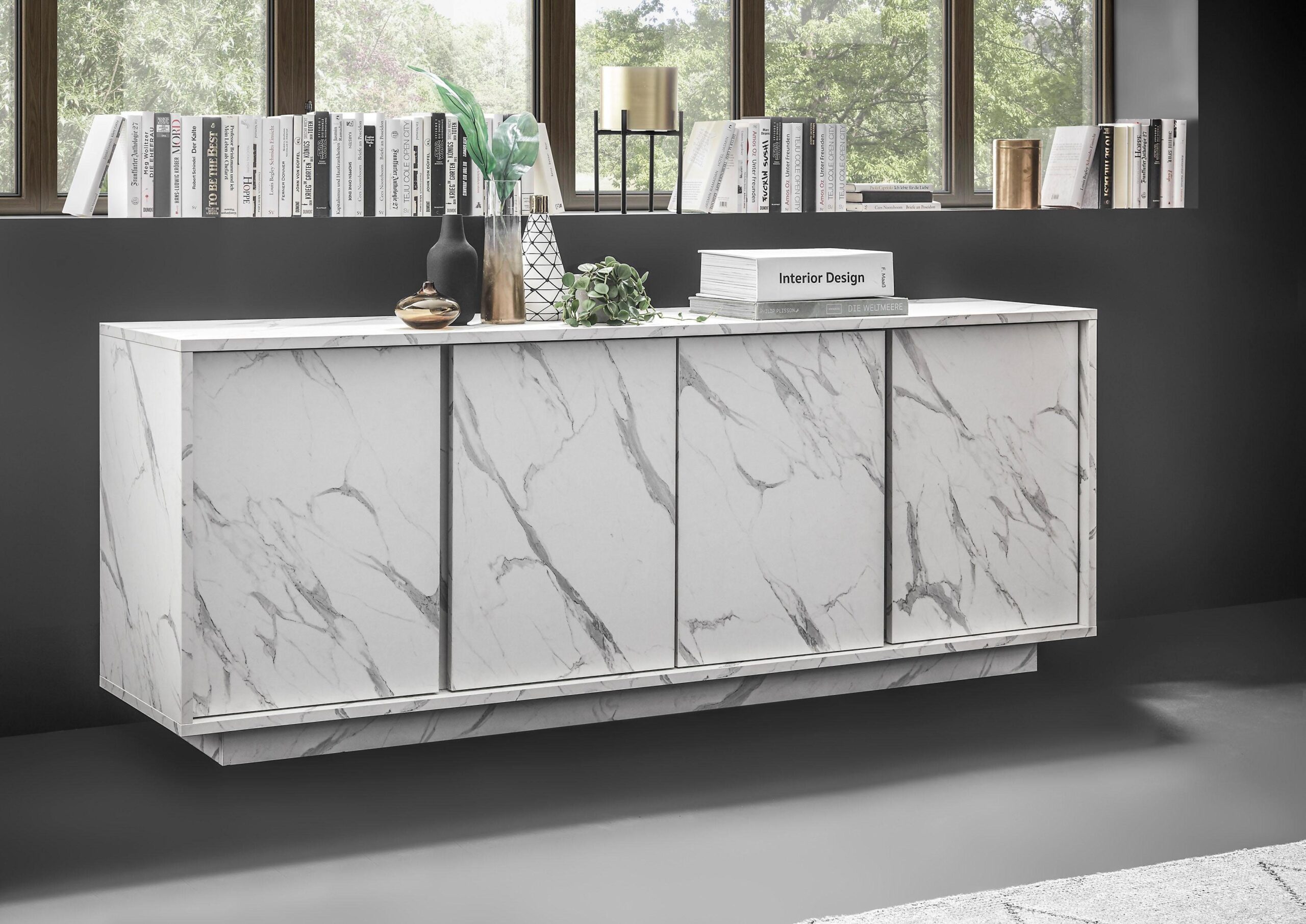 INOSIGN Sideboard „Carrara“, grifflos