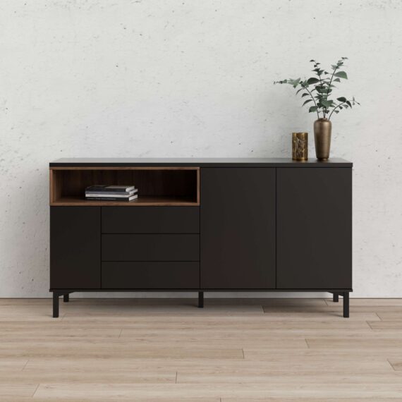 INOSIGN Sideboard "Roommers, Anrichte, Kommode, Stauraum", Kommode, Breite 176 cm, Höhe 90 cm, 1 offenes Fach mit Rahmen-Optik