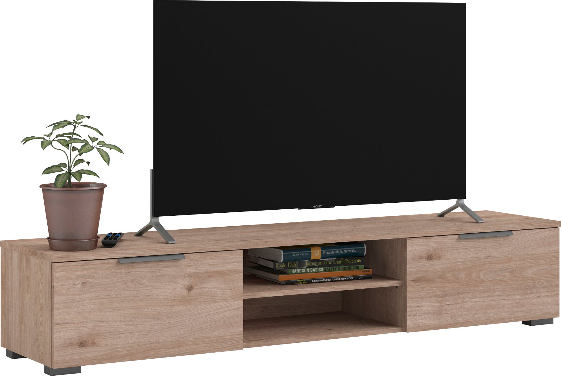 INOSIGN TV-Board „Match, TV-Möbel, Fernsehtisch, TV-Unit, Media-Möbel, Sideboard,“, mit 2 Schubladen und 1 offenen Fach, Breite 172,7 cm, Höhe 33 cm