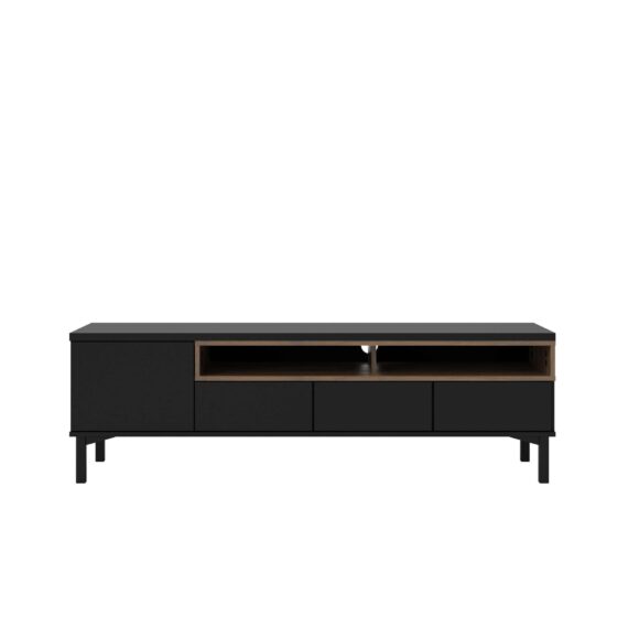 INOSIGN TV-Board "Roomers TV-Board, TV-Möbel, TV-Unit, Media-Möbel, Sideboard", Breite/Höhe 156/48 cm, 2 offene Fächer mit Rahmen-Optik, Kabelführung