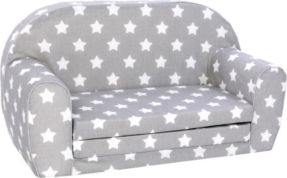 Knorrtoys® Sofa Grey White Stars, für Kinder, Made in Europe