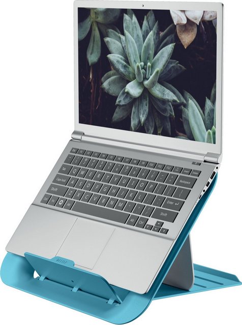 LEITZ Laptopständer Ergo Cosy 13- bis 17 Zoll höhenverstellbar blau. Monitor-Halterung