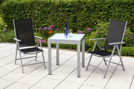 MERXX Balkonset "Amalfi", mit ausziehbarem Tisch: 65/ 130 cm