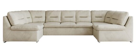 MKS MÖBEL Ecksofa COMODO U, Set, Sofa big XXL, Wellenfedern, Wohnlandschaft XXL, mit Schlaffunktion, Bettfunktion, U-form Ecksofa, Schlafsofa, HR-Schaum