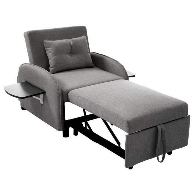 MODFU Schlafsofa 3-in-1 Ausziehbares Einzel-Schlafsofa, Liegestuhl, Schlafstuhl, Sessel 1 Teile, ideal für kleine Räume