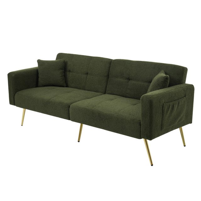 MODFU Schlafsofa mit Bettfunktion, Bettsofa,Klappsofa,Gästebett, verstellbarem Winkel