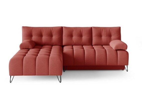 MOEBLO Ecksofa BRODY, Elegante Ecke Couch Schlafsofa Wohnlandschaft Loungesofa Bettzeugablage L-förmiges Wohnzimmergarnitur Sofagarnitu - (BxHxT): 245x94x176 cm, mit Schlaffunktion und Bettkasten