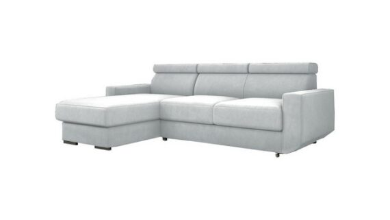 MOEBLO Ecksofa BURNO, Eckcouch L-Form mit Verstellbaren Kopfstützen, Couch für Wohnzimmer, Schlafsofa Sofagarnitur Sofa, mit Relaxfunktion