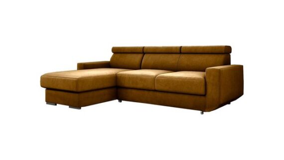 MOEBLO Ecksofa BURNO, Eckcouch L-Form mit Verstellbaren Kopfstützen, Couch für Wohnzimmer, Schlafsofa Sofagarnitur Sofa, mit Relaxfunktion, Ottomane links als auch rechts montierbar