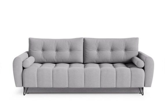 MOEBLO Schlafsofa OHIO, Sofa Couch für Wohnzimmer Polstersofa Sofagarnitur Wohnlandschaft mit Bettfunktion - (BxHxT): 233x93x100 cm, mit Schlaffunktion und Bettkasten