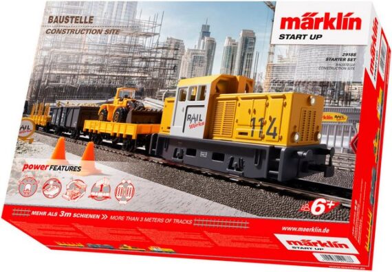 Märklin Modelleisenbahn-Set Märklin Start up - Startpackung Baustelle - 29188, Spur H0, (Set), Made in Europe