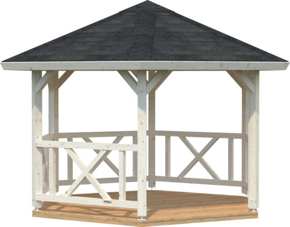 Palmako Holzpavillon "Betty", BxT: 423x423 cm, naturbelassen