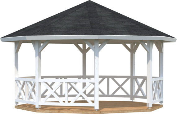 Palmako Holzpavillon "Betty", BxT: 551x551 cm, weiß