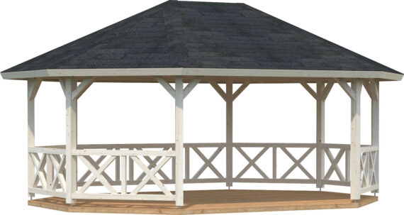 Palmako Holzpavillon "Betty", BxT: 615x551 cm, naturbelassen