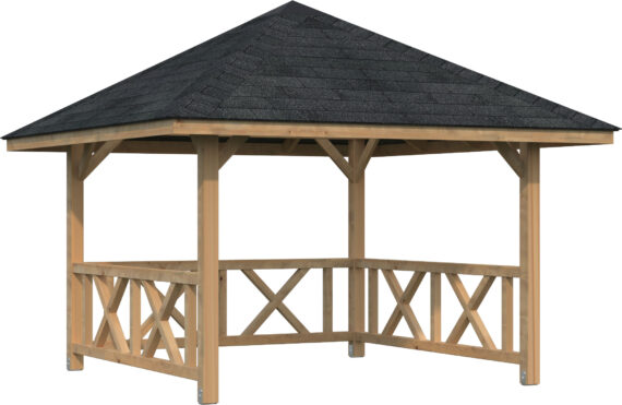 Palmako Holzpavillon "Bianca 8,3 m² Set 1", BxTxH: 300x300x319 cm