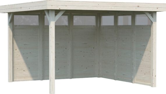 Palmako Holzpavillon "Lucy", BxT: 389x389 cm, naturbelassen