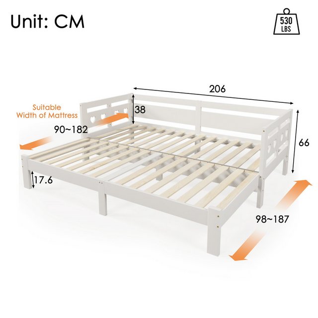 Rhein Beleuchtung Schlafsofa schlafcouch ausziehbar,sofa mit schlaffunktion,schlafsofa - 190/200cm, Erweiterbar mit 2 Liegeflächen und Rollgestell