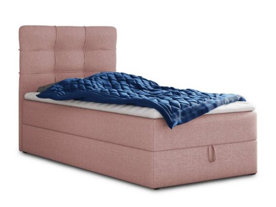 Sofnet Boxspringbett Best Mini (mit Bettkasten, Bonell-Matratze und Topper), Einzelbett, Polsterbett mit Kopfteil, Jugendbett, Kinderbett