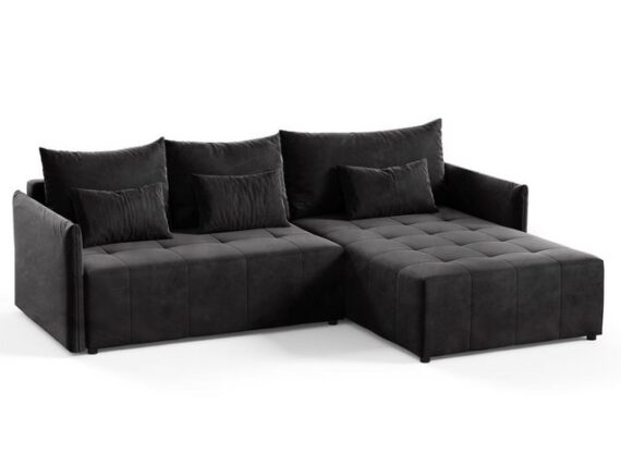 Sofnet Ecksofa Leno L, mit Schlaffunktion und Bettkasten, L-Form Couch, Polstersofa, Schlafsofa mit Wellenfeder