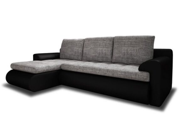 Sofnet Ecksofa Santi, mit Schlaffunktion und Bettkasten, L-Form Couch, Schlafsofa mit Wellenfeder, Bettsofa