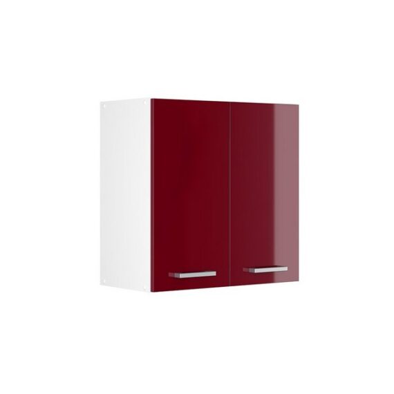 Vicco Schranksystem R-Line, Bordeaux Hochglanz/Weiß, 60 cm mit Türen