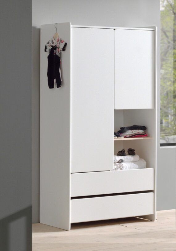 Vipack Kleiderschrank "Kiddy", (Made in Europe), MDF-Oberfläche