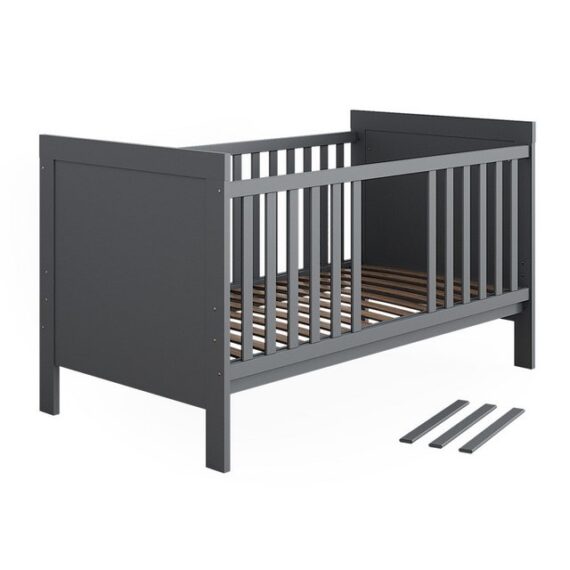 VitaliSpa® Babybett Ajaton, Grau, 144.4 x 83 cm