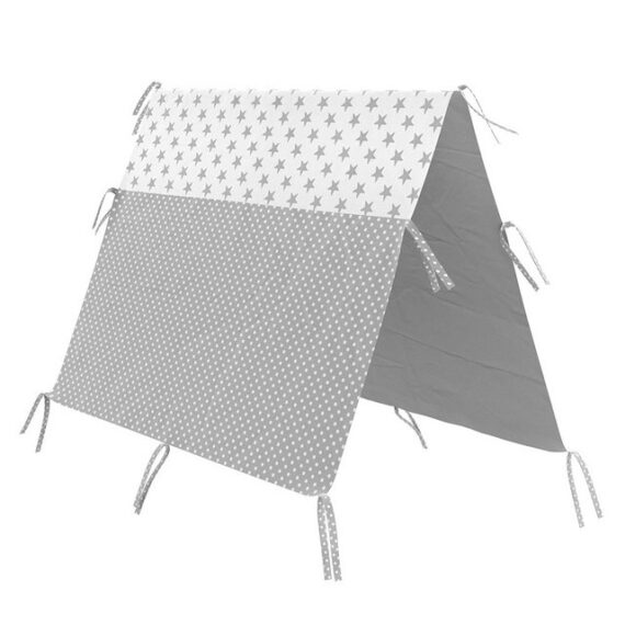 VitaliSpa® Kinderbett Tipi, Grau/Weiß, 80 x 160 cm