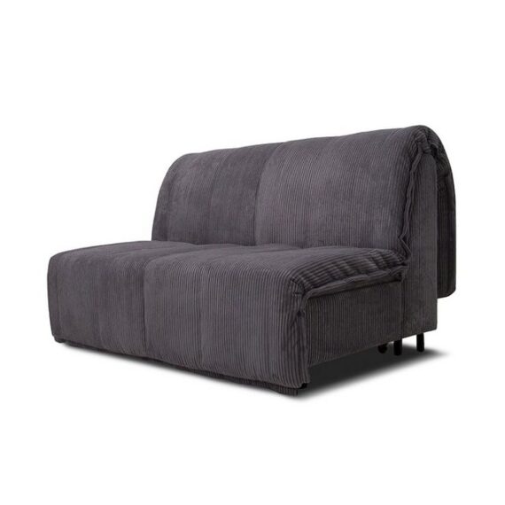 VitaliSpa® Schlafsofa Malta, Grau, 148 cm mit Schlaffunktion, mit Stauraum