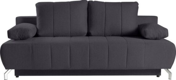 WERK2 Schlafsofa Troya, 2-Sitzer Sofa und Schlafcouch mit Federkern & Bettkasten