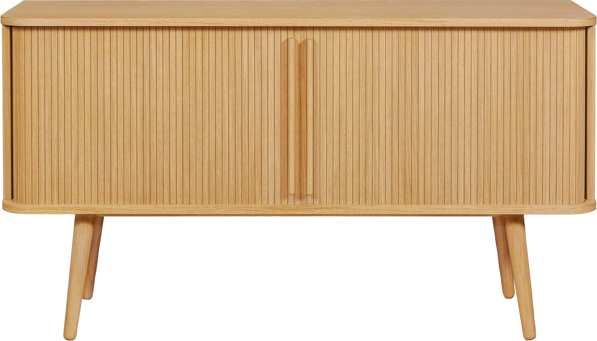 Woodman Sideboard „Rove“, Kommode besonderes Design, Breite 138 cm, mit Eichenholzfurnier