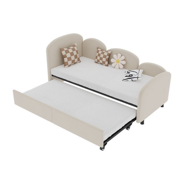 XDeer Schlafsofa Polsterbett mit Storage Drawers Daybed Schlafsofa Kinderbett, Multifunktionsbett Jugendbett für Wohnzimmer Kinderzimmer