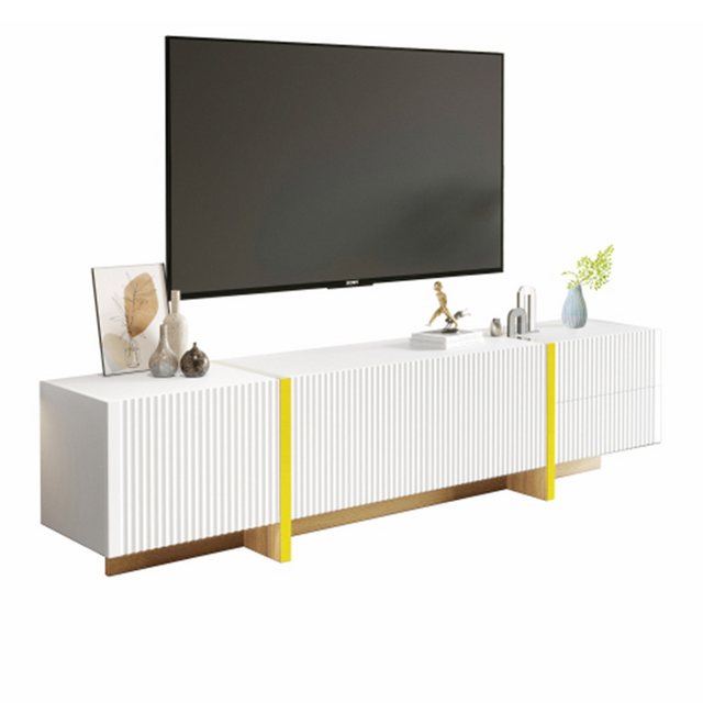 XDeer TV-Schrank TV-Schrank, Sideboard mit 3 Türen, TV-Ständer mit 2 Schubladen, Konsolentisch Medienkonsole