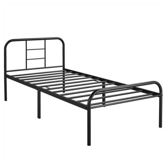 Yaheetech Bettgestell Metallbett Bettrahmen, Einzelbett/Doppelbett