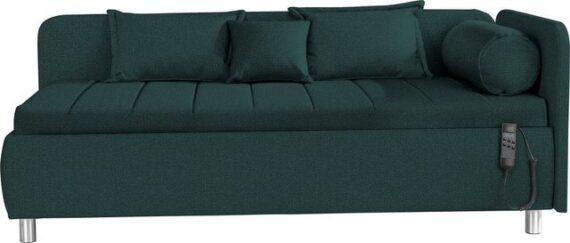 alina Schlafsofa Kiana, Liegefläche 90/200 cm oder 100/200 cm, Bettkasten, Zierkissen-Set